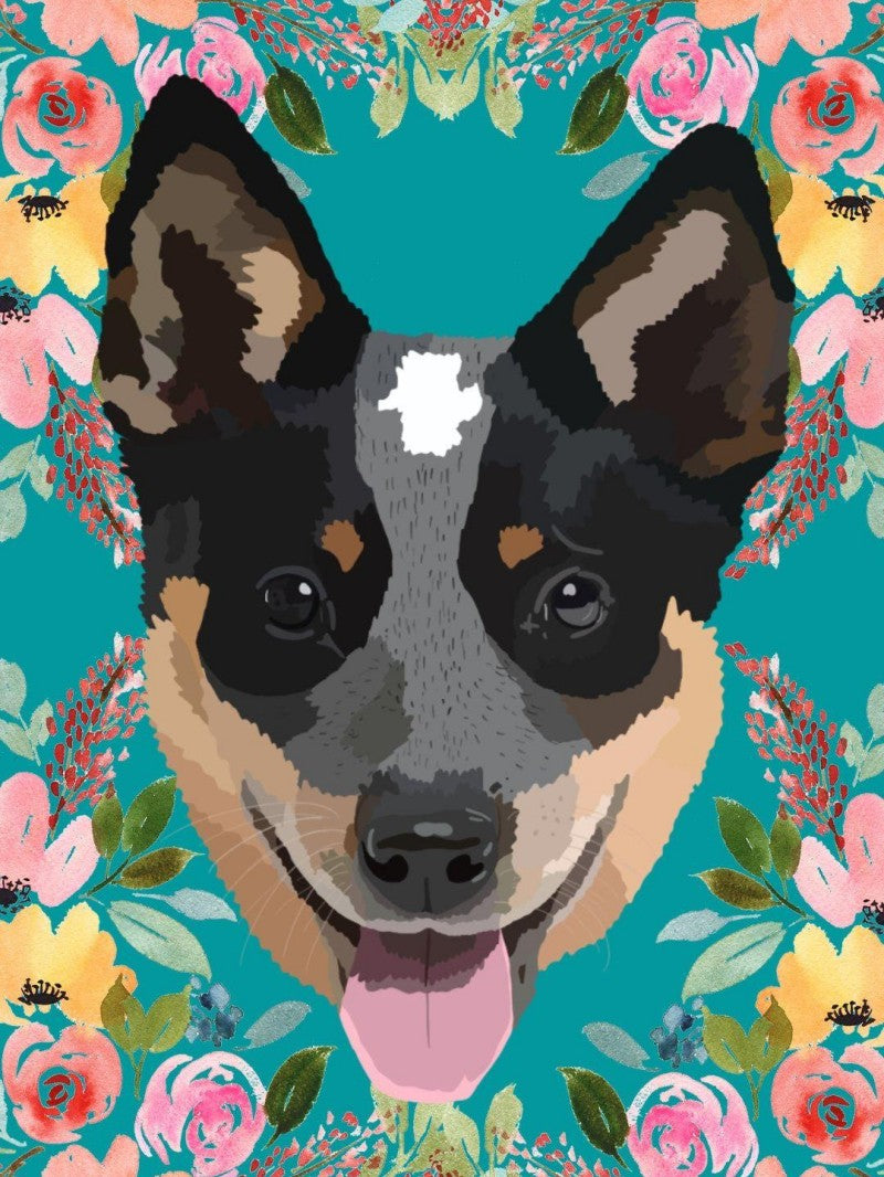 Cattle Dog (Blue Heeler) | Diamond Painting