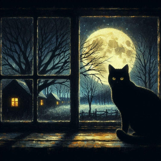 Midnight Cat | Diamond Painting