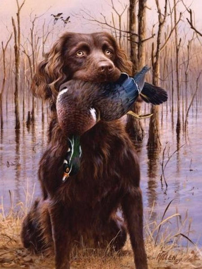 Brittany Spaniel Dog | Diamond Painting