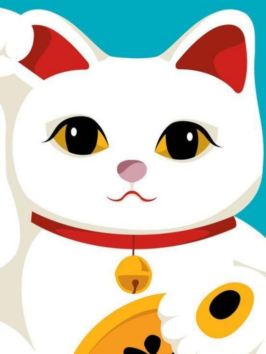 Bell Lucky Cat | Diamond Painting