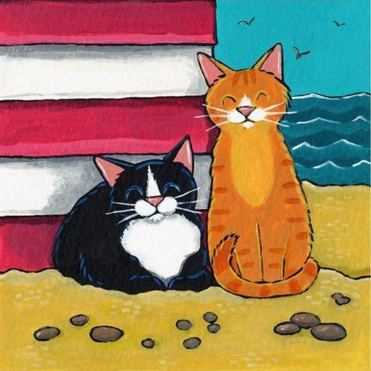 Tuxedo Cat  | Diamond Painting