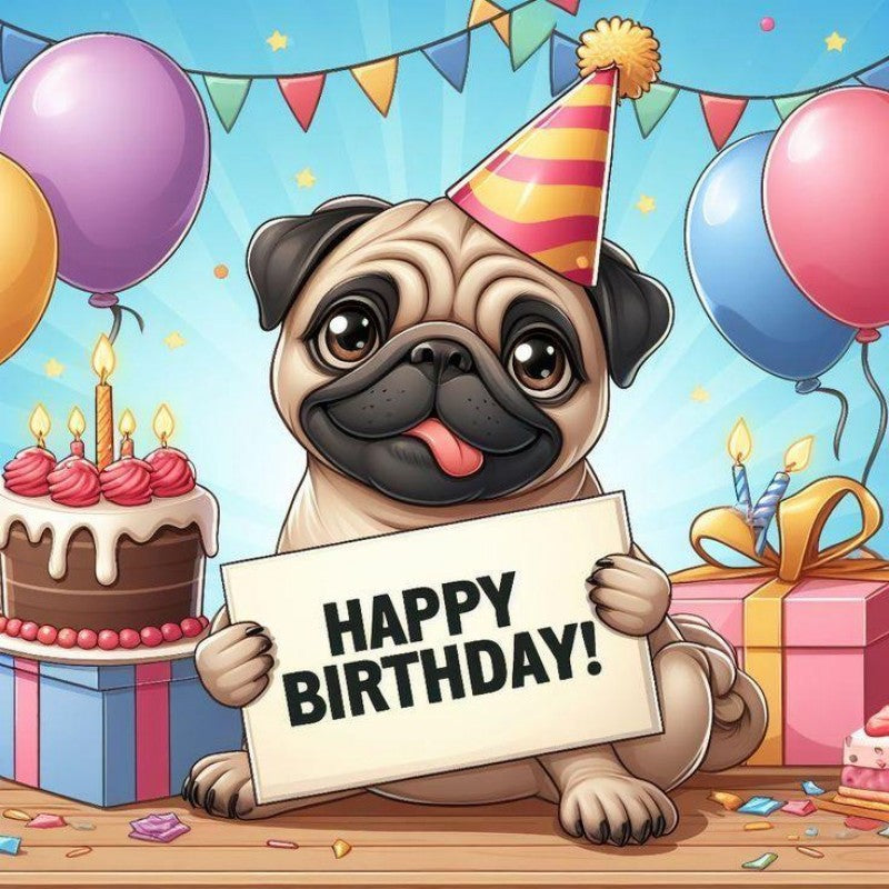 Dog Pug | Diamond Painting