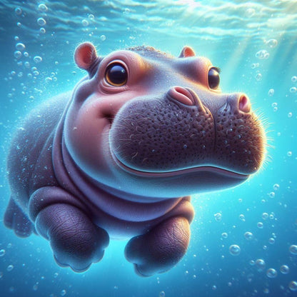 Hippo | Diamond Painting