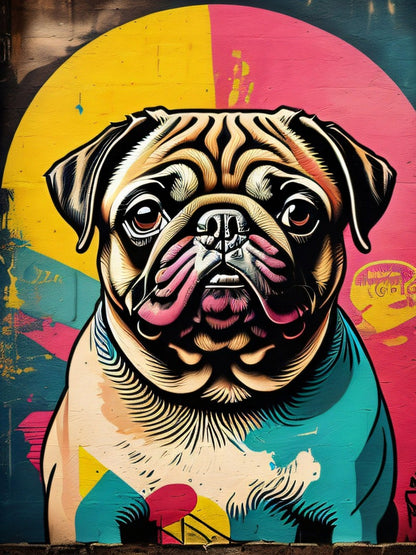 Dog Pug | Diamond Painting