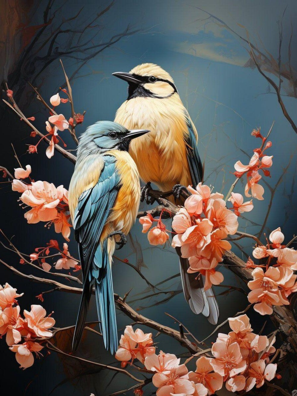 Birds and Flowers | Diamond Painting