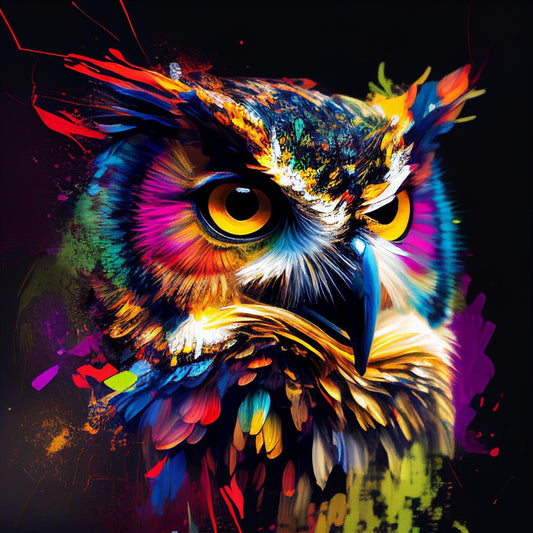 Colorful Owl | Diamond Painting