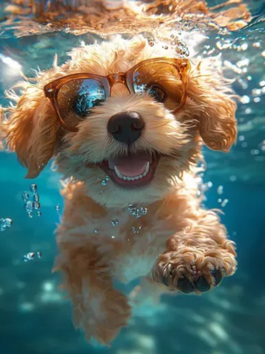 Underwater Dog | Diamond Painting