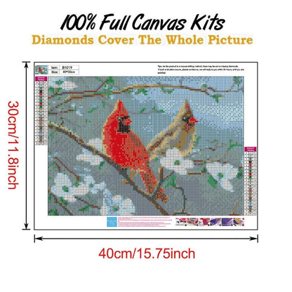 Cardinal Bird | Diamond Painting