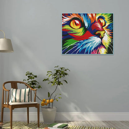 Colorful Cat | Diamond Painting