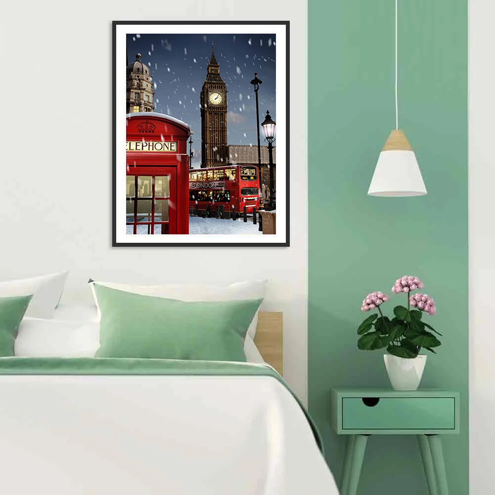 Snowy London Night | Diamond Painting