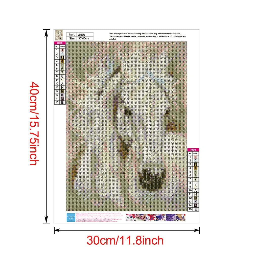 White Horse | Diamond Painting