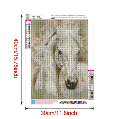 White Horse | Diamond Painting