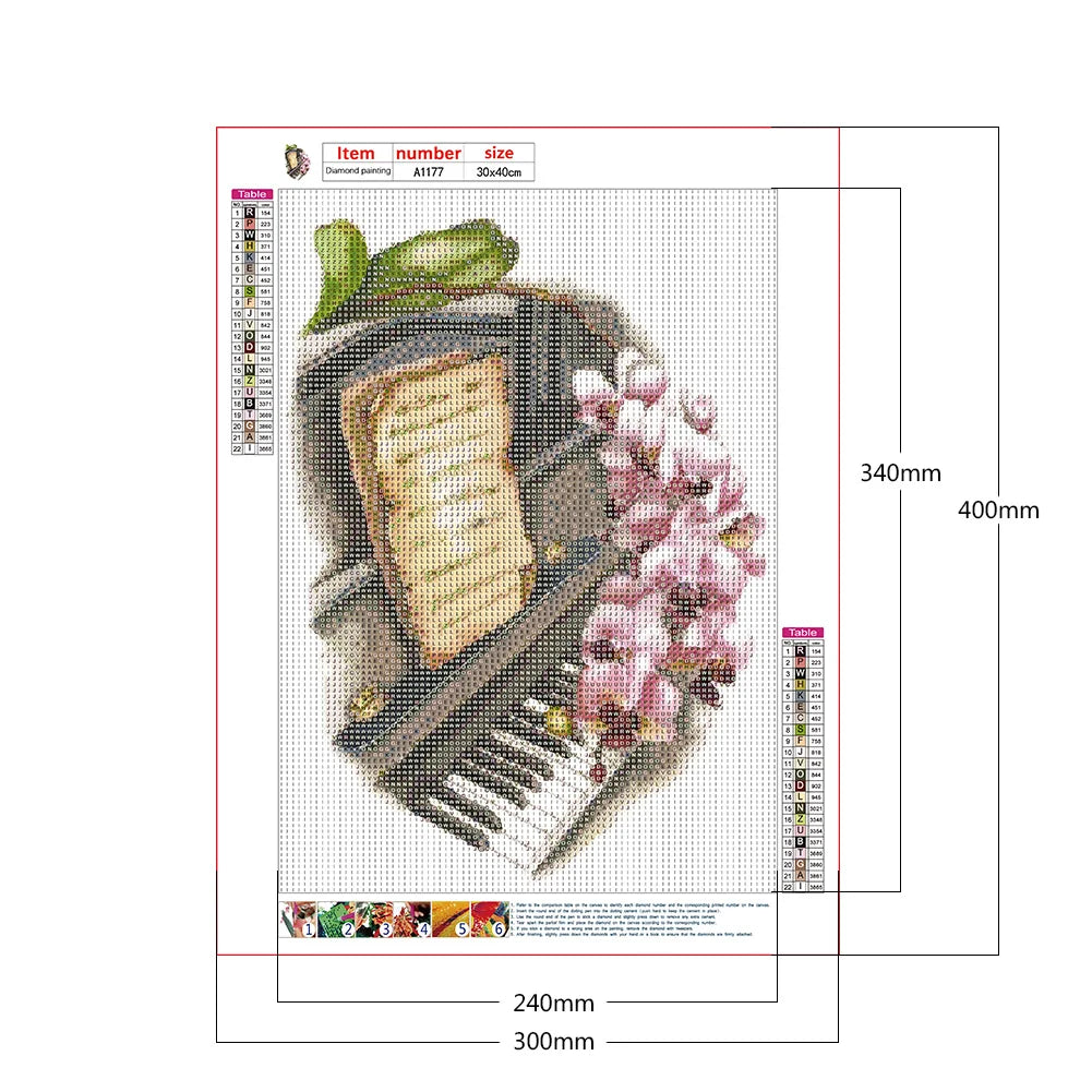 Piano Flower | Diamond Painting