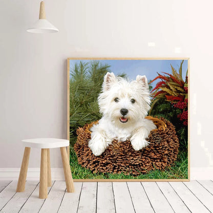 White Dog Westie | Diamond Painting