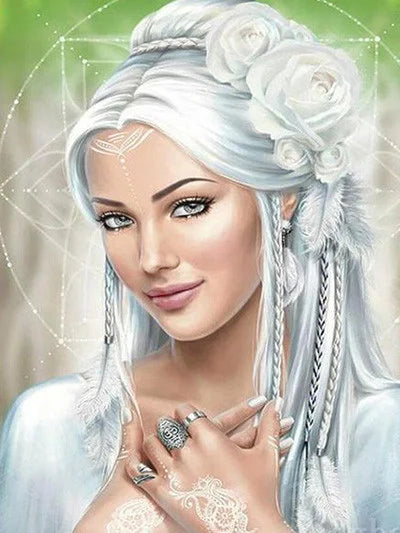 Beautiful Girl | Cross Stitch Embroidery
