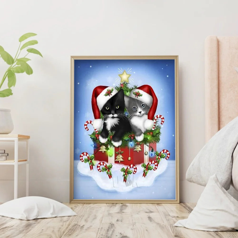 Christmas Cat | Diamond Painting