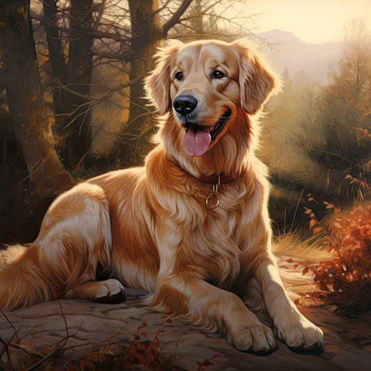 Golden Retriever Dog | Diamond Painting