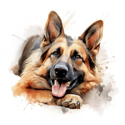 Dog German Shepherd | Diamond Painting