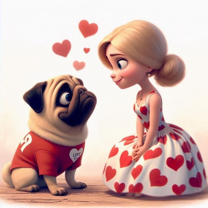 Dog Pug | Diamond Painting