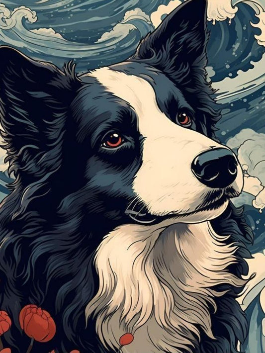 Dog Border Collie | Diamond Painting