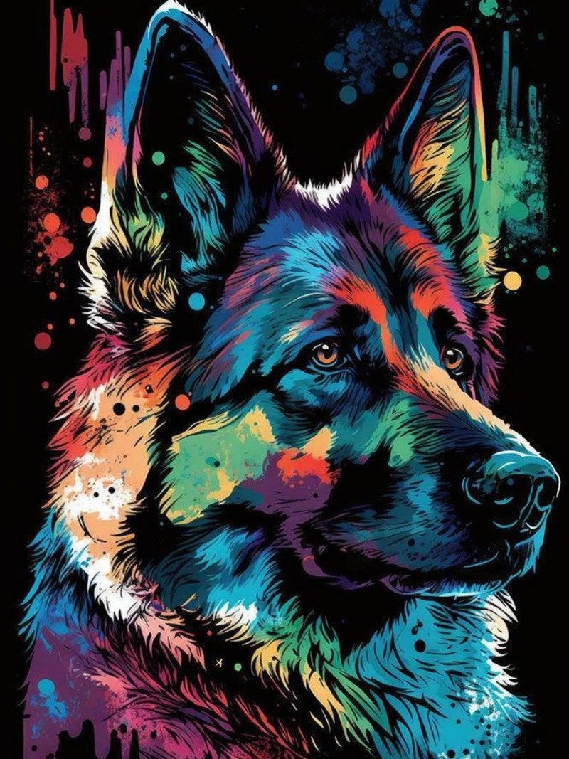 Dog German Shepherd | Diamond Painting