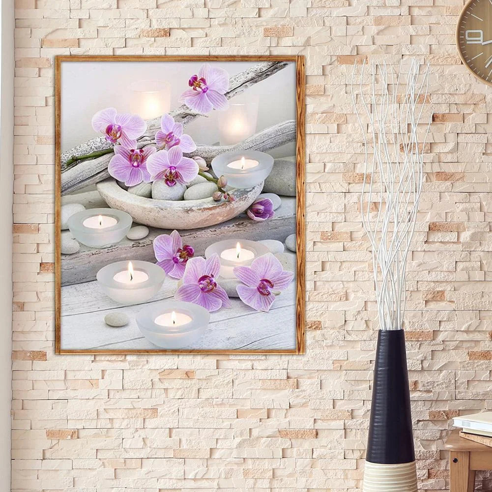 Candle Flower | Diamond Painting