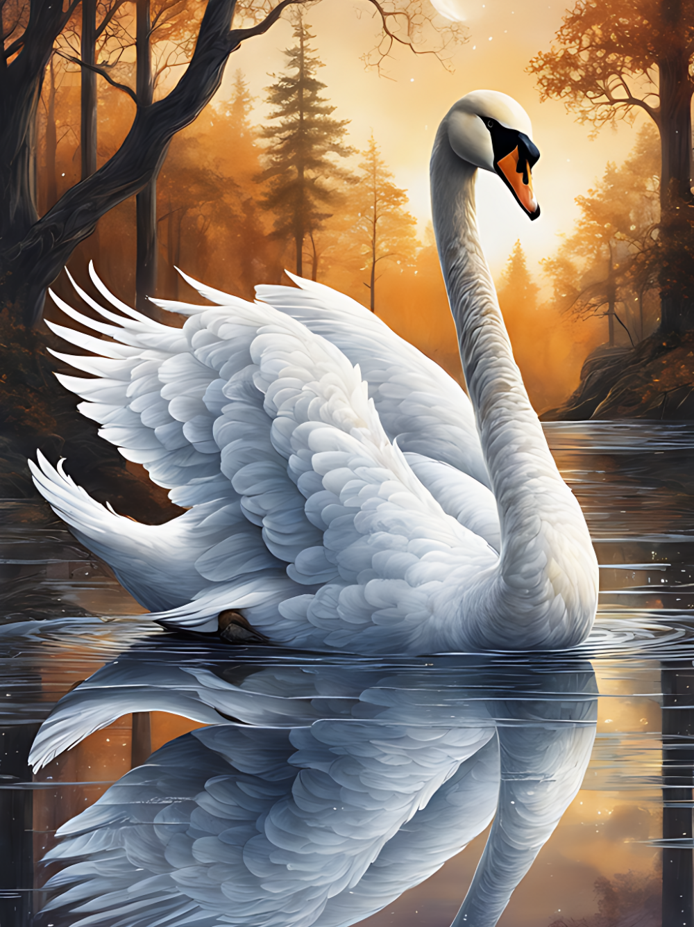 Swan | Diamond Painting