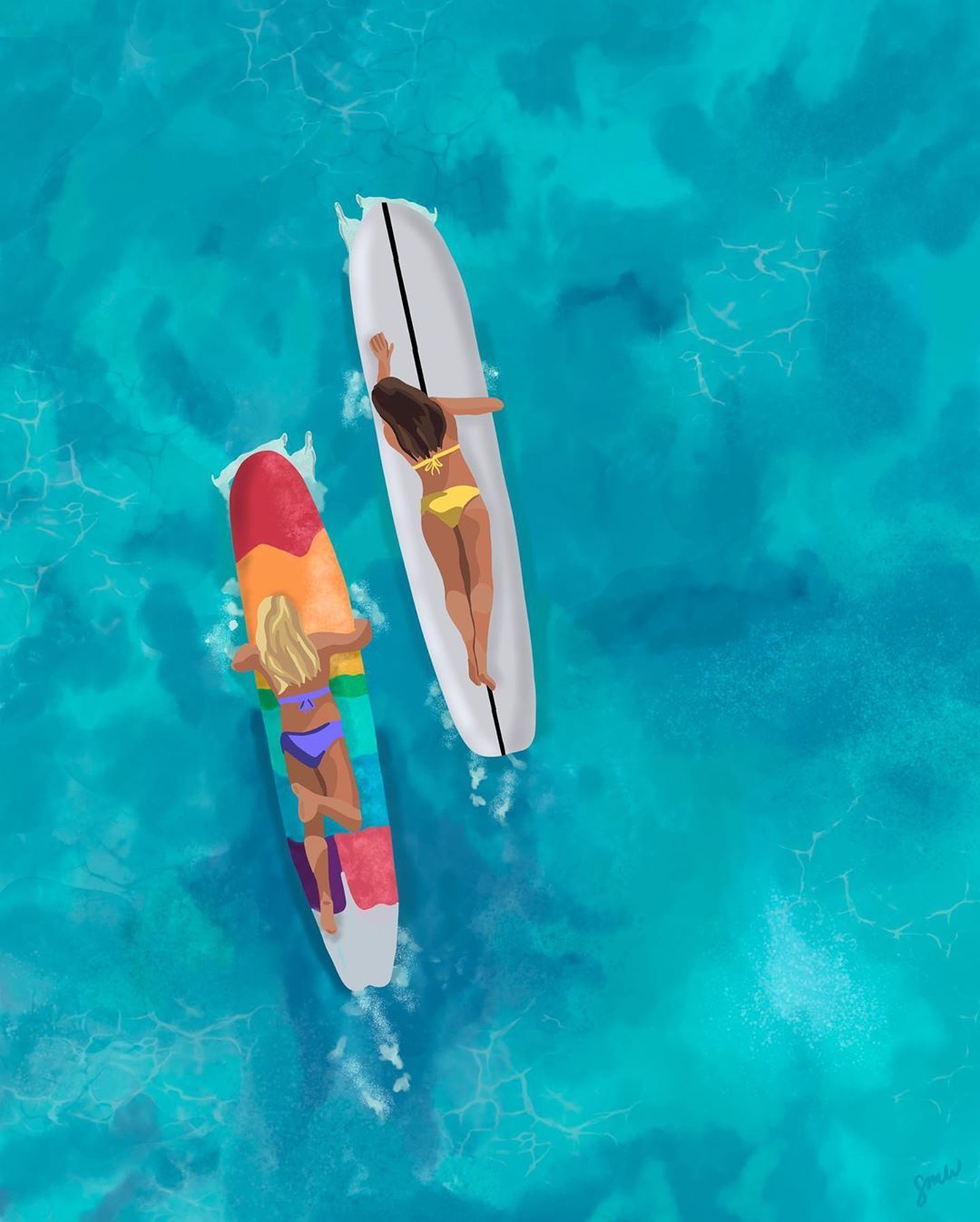Surfboard | Diamond Painting