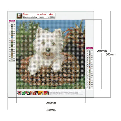White Dog Westie | Diamond Painting