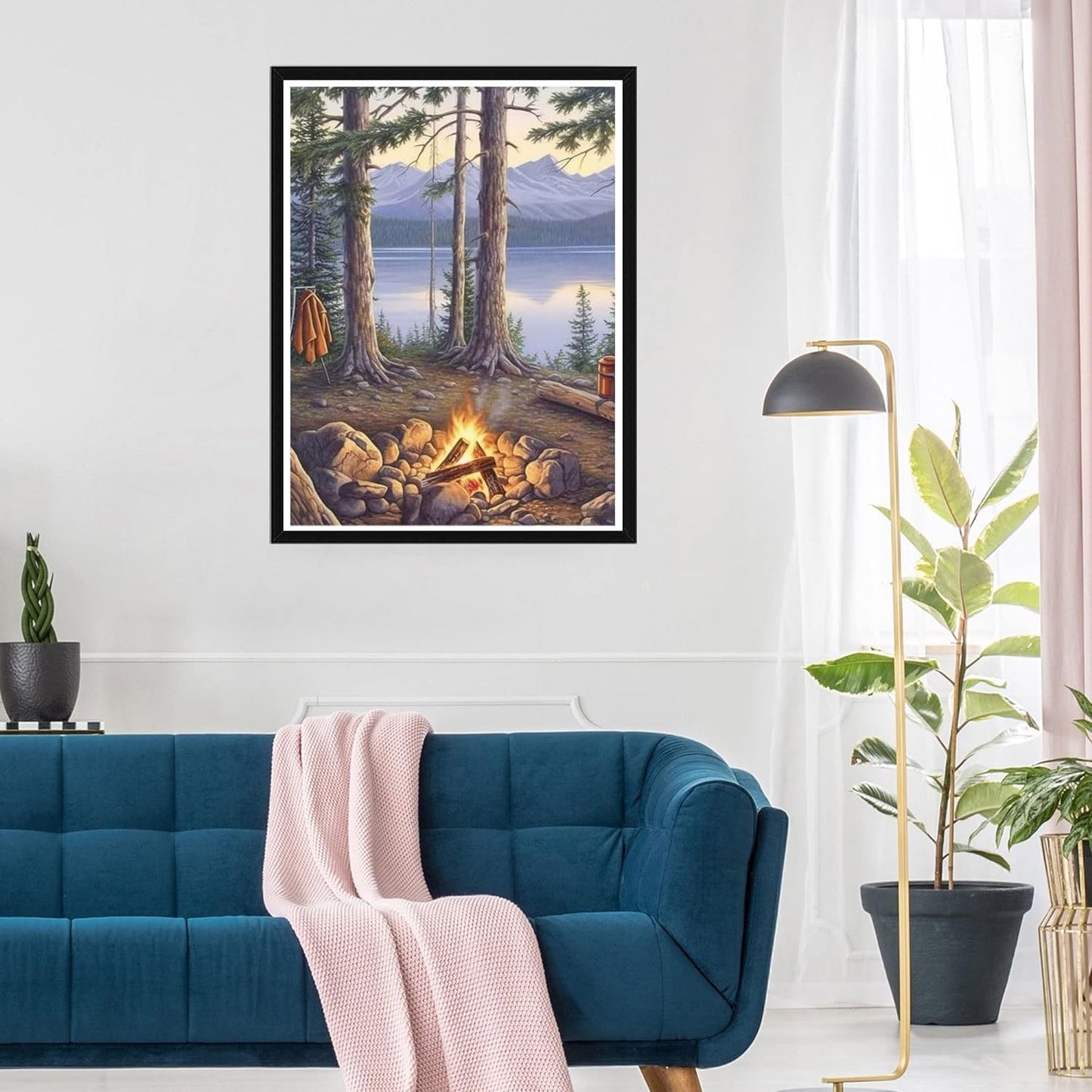 Bonfire In The Woods | Diamond Painting