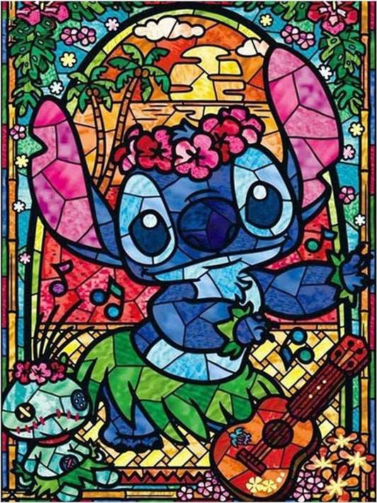 Stitch Is Wearing A Grass Skirt | Diamond Painting