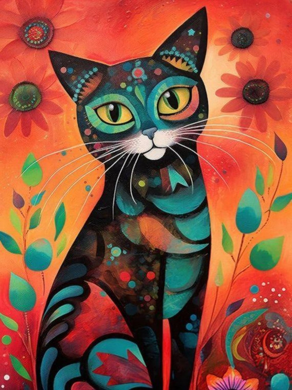 Colorful Cat | Diamond Painting