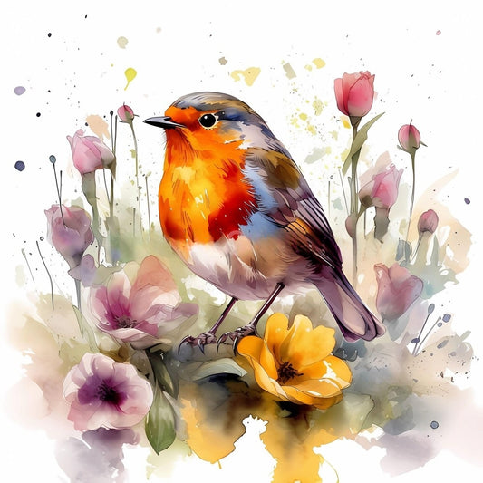 Birds and Flowers | Diamond Painting