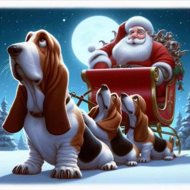 Christmas Dog | Diamond Painting