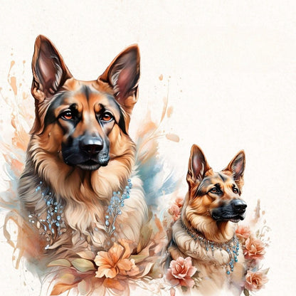 Dog German Shepherd | Diamond Painting