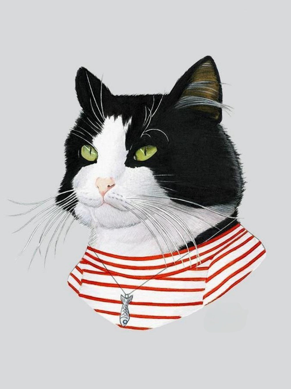 Tuxedo Cat  | Diamond Painting