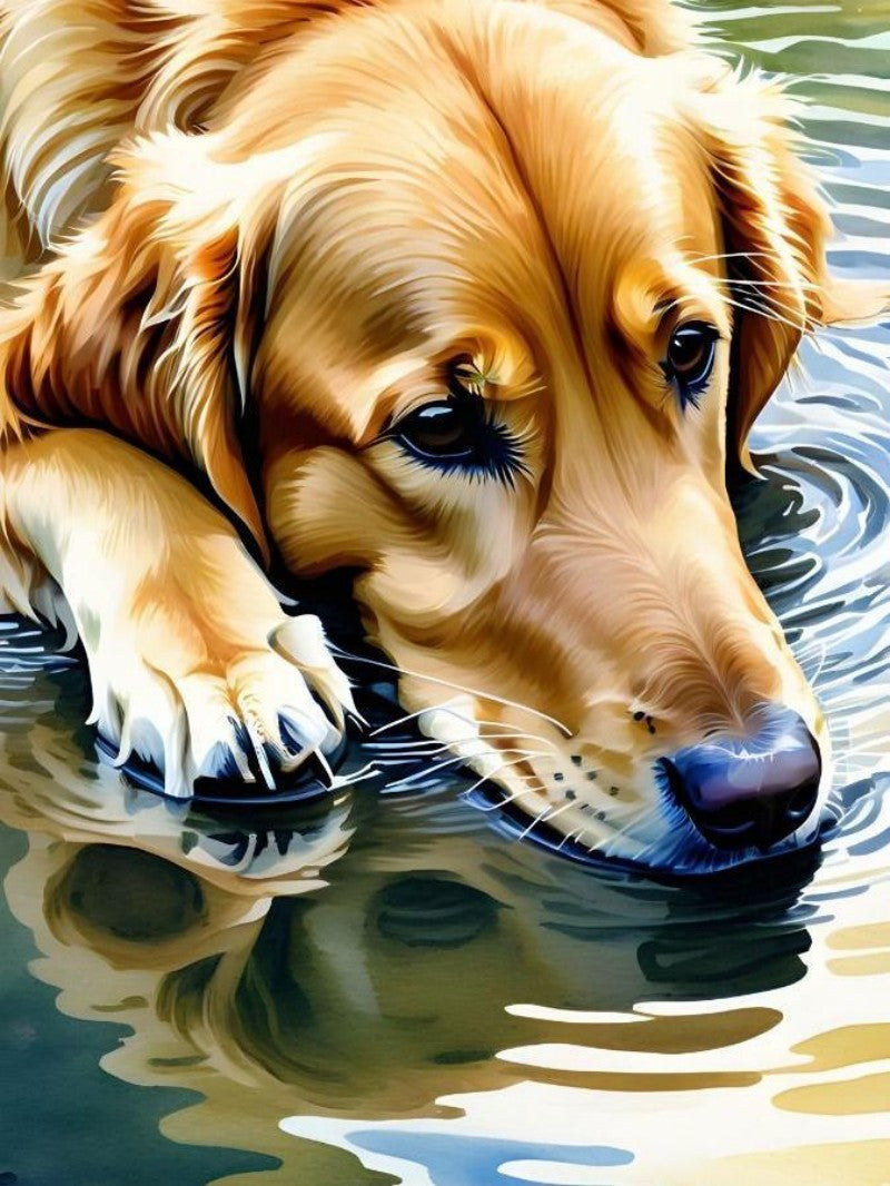 Golden Retriever Dog | Diamond Painting