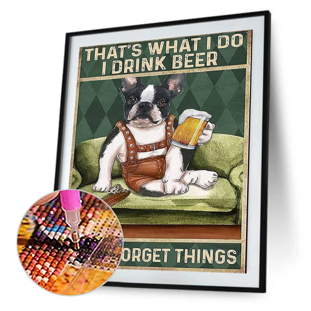 Poster Dog French Bulldog | Diamond Painting