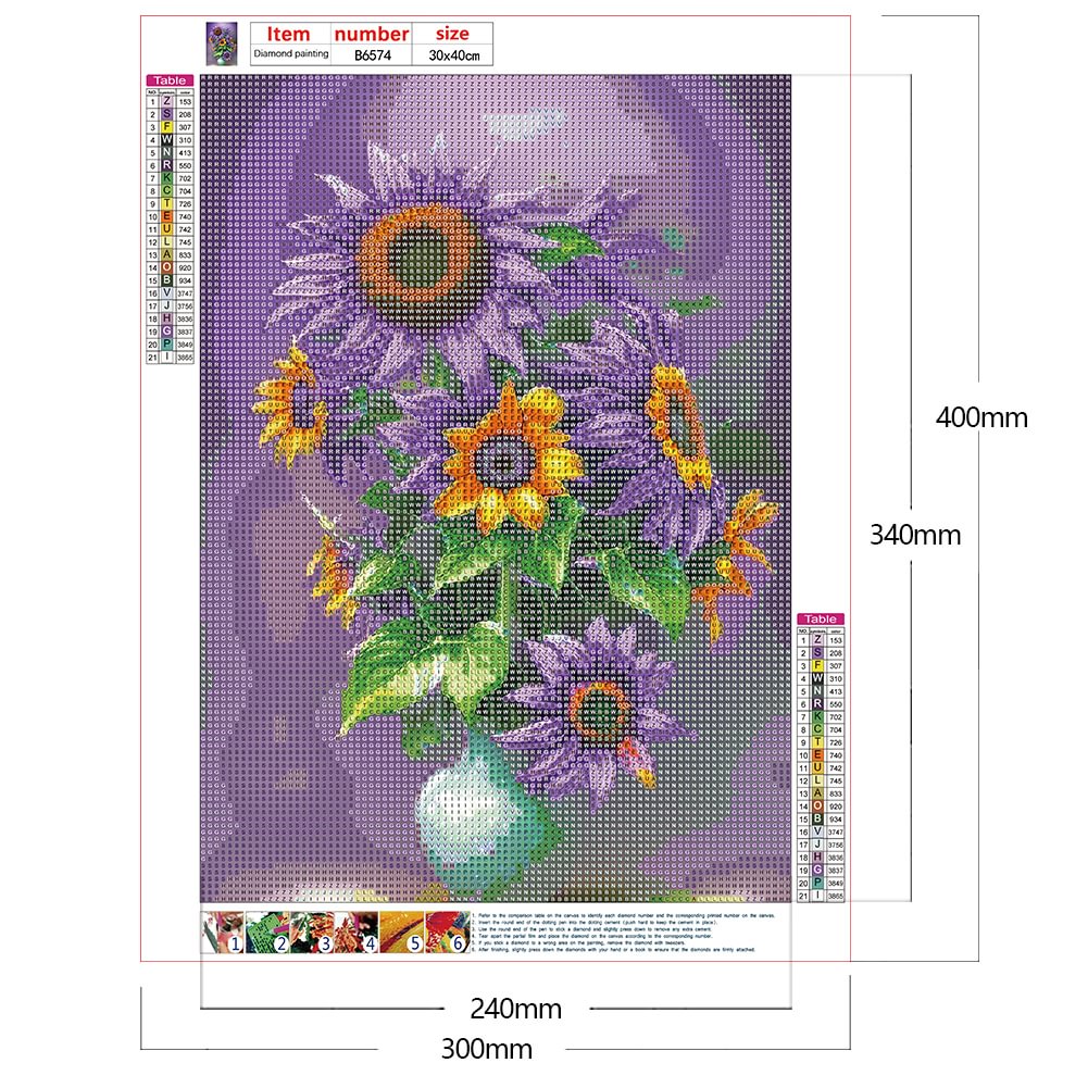 Flowers In The Vase | Diamond Painting