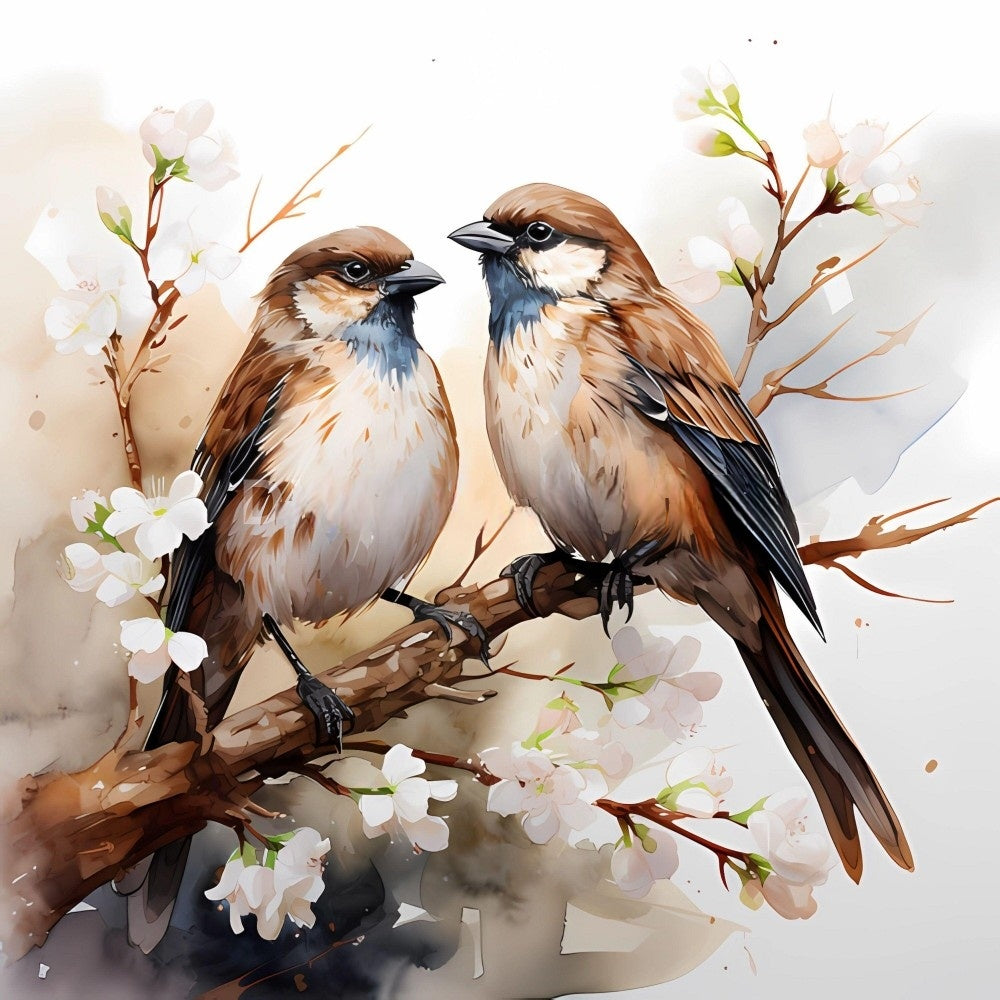 Birds and Flowers | Diamond Painting