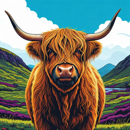 Highland Cow | Diamond Painting