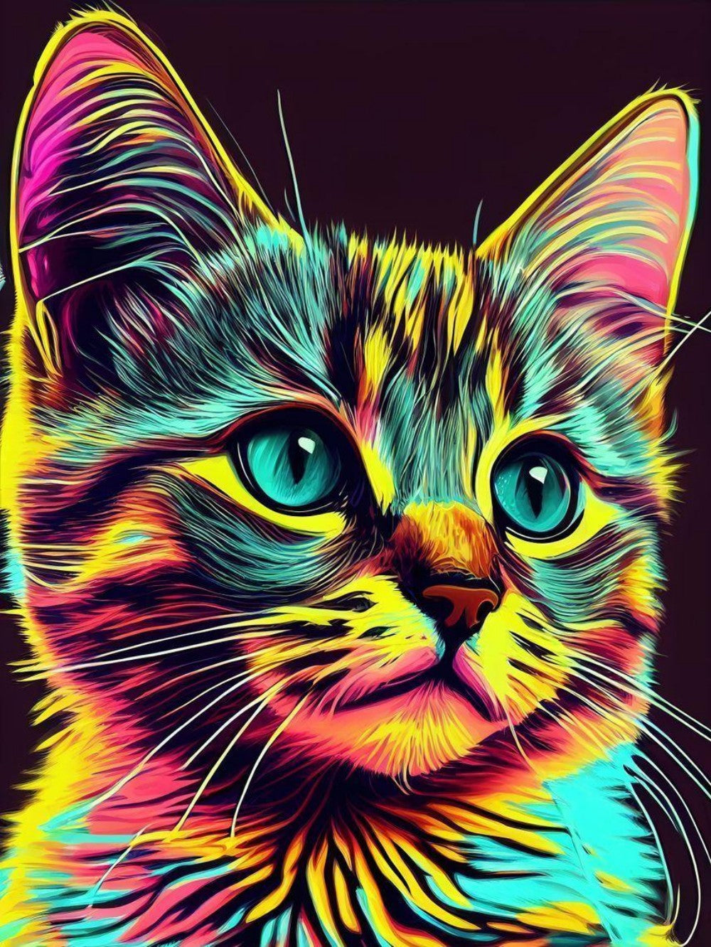 Colorful Cat | Diamond Painting