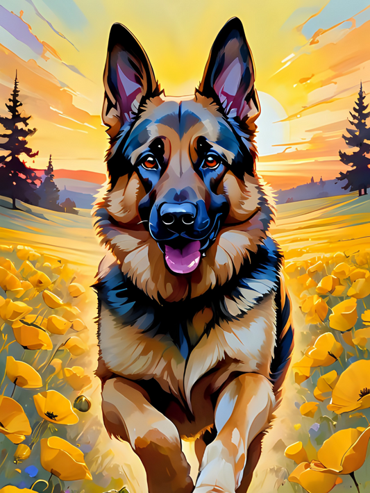 Dog German Shepherd | Diamond Painting