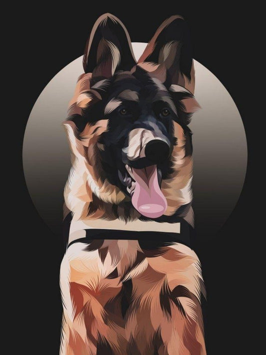 Dog German Shepherd | Diamond Painting