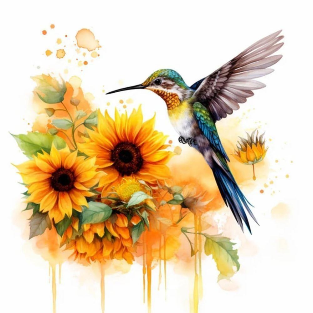 Birds and Flowers | Diamond Painting