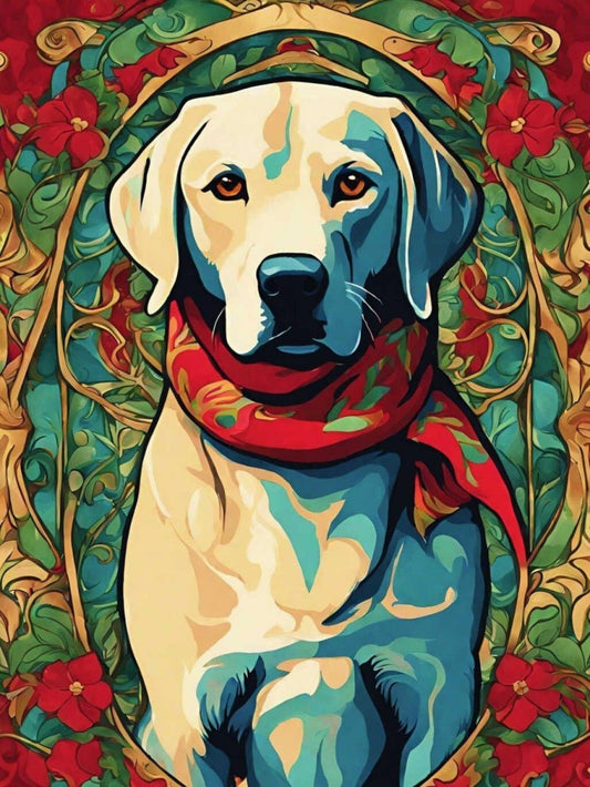 Yellow Labrador Dog | Diamond Painting