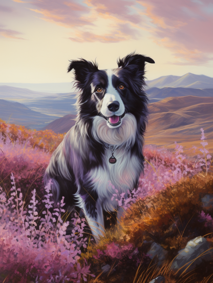 Dog Border Collie | Diamond Painting