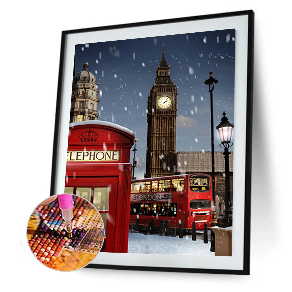 Snowy London Night | Diamond Painting