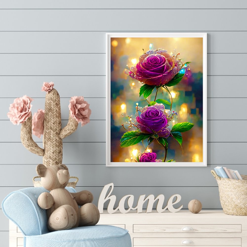 Purple Flower | Diamond Painting