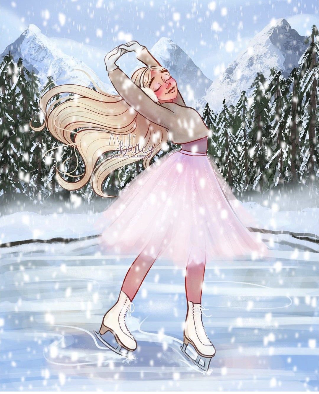 Ice Skates | Diamond Painting
